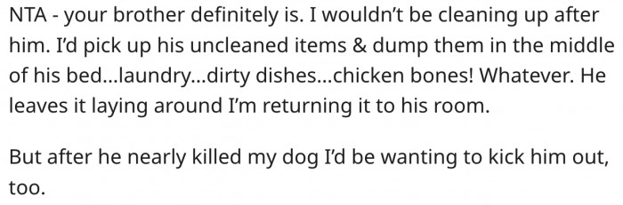 6. Her brother is the a-hole.