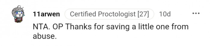 10. This commenter is also thanking the OP