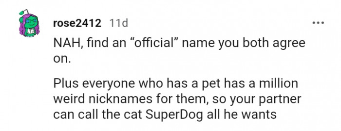 Everyone who has pet has a million weird nicknames