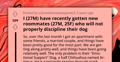 Man Asks For Advice Because Housemates Won't Train Their Unruly Emotional Support Dog