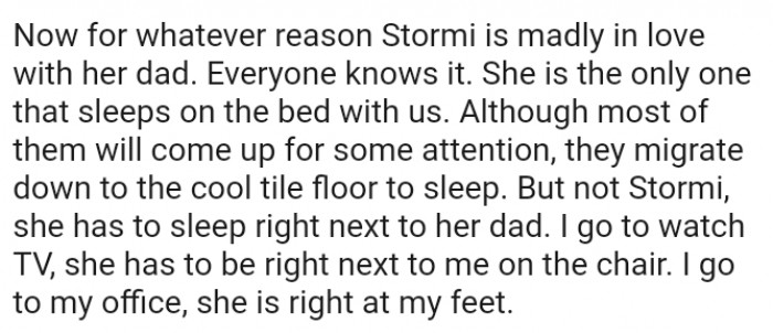 Stormi is madly in love with dad