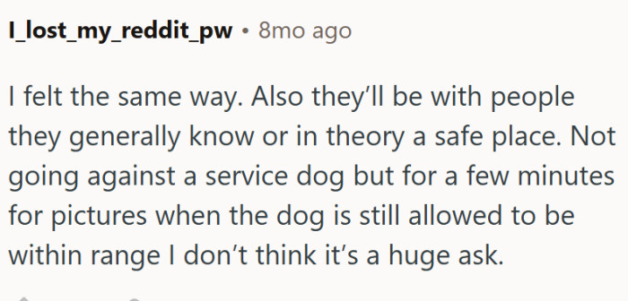 "They’ll be with people they generally know or in theory a safe place."