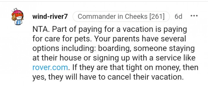 Your parents have several options