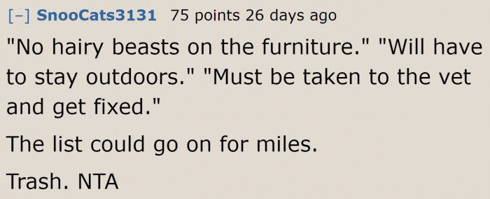 He isn't stopping with those unreasonable demands. The original poster needs to end things with the guy ASAP.