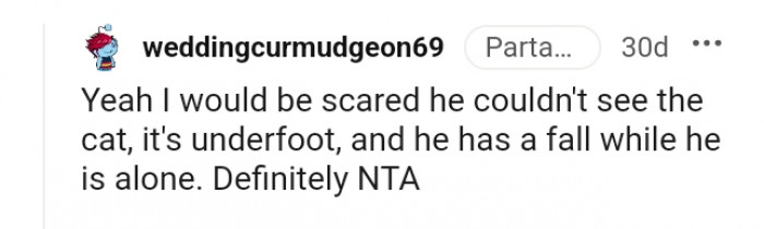 He has a fall while he is alone