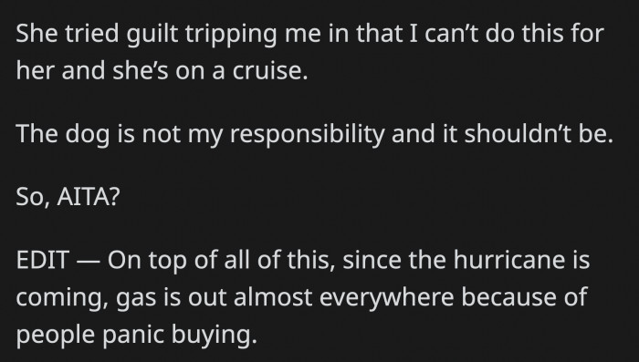 OP provided an edit for her post