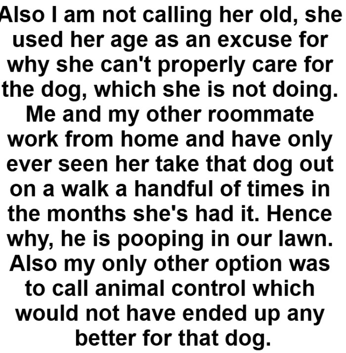 OP really went out of her way to explain many of the details she mentioned in her original story.