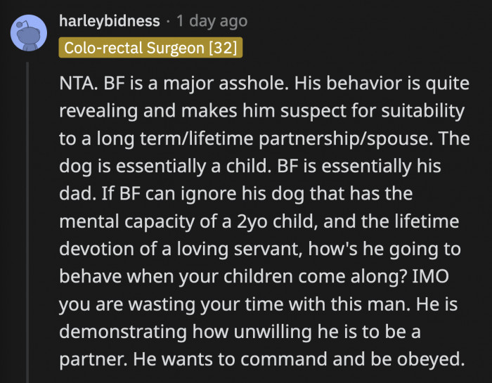 It's not too late for OP to course-correct and leave this lazy man. He doesn't want a GF; he wants a maid who will do everything for him with a sweet smile on her face while he wastes his life in front of the TV.
