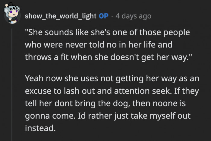 Why does OP even want to spend a wonderful holiday with people who expect her to be a doormat just to keep the peace?