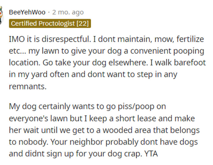 People quickly came to the comments to let OP know what they think, what they'd do, and what they'd say about it.