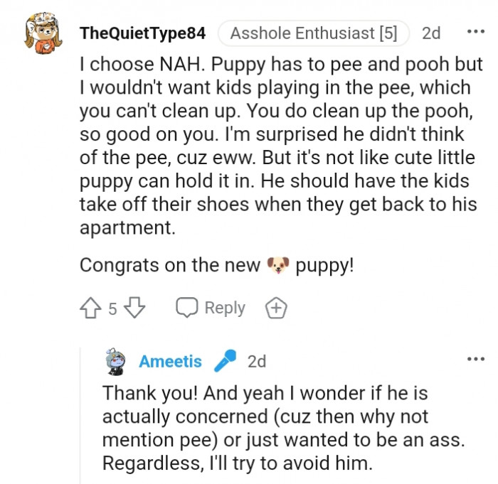 18. Why didn't he think of the pee???