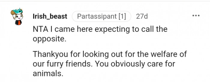 Looking out for the welfare of the furry friends