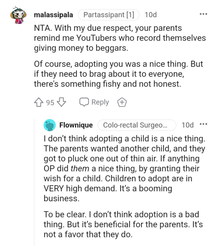 There's something fishy and not honest about them bragging about it