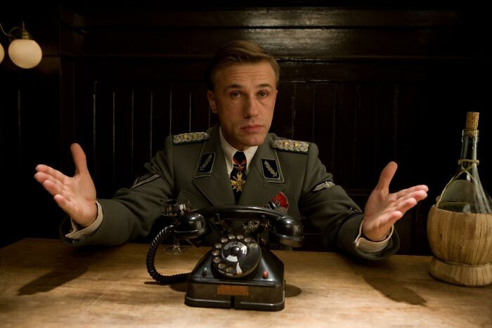 36. Christoph Waltz in Inglorious Bastards.