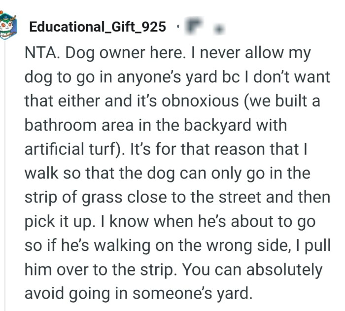 From a dog owner as well