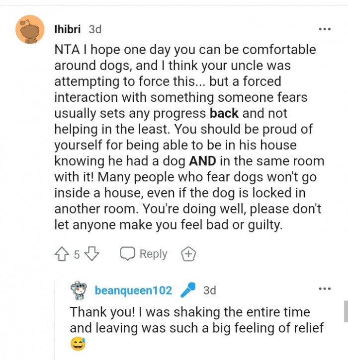 You should be proud of yourself