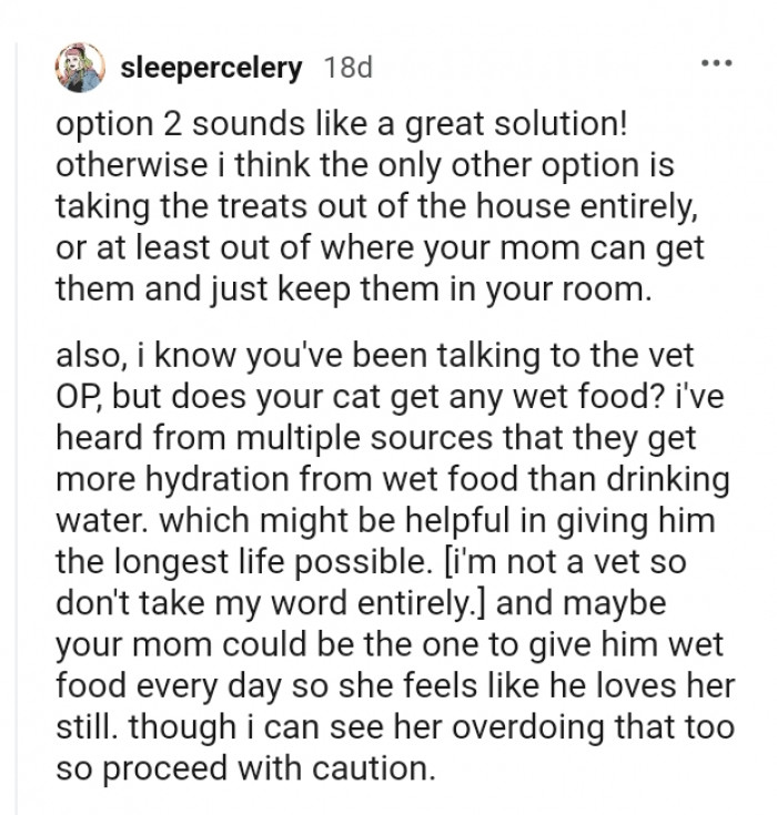 This Redditor likes the option 2 suggested by the Redditor above