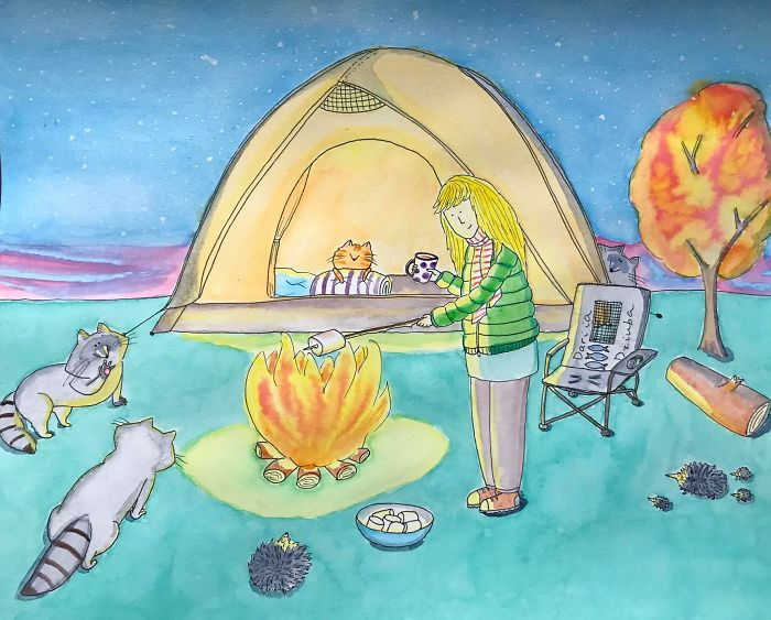 12. Camping In October Despite All The Cold