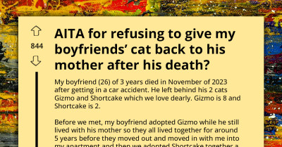 Grieving Mom Drags Late Son's GF Online For Refusing To Give Her One Of Their Cats