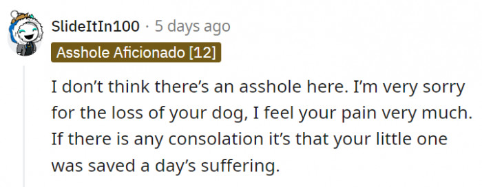 20. In the end, at least the pup isn't suffering anymore