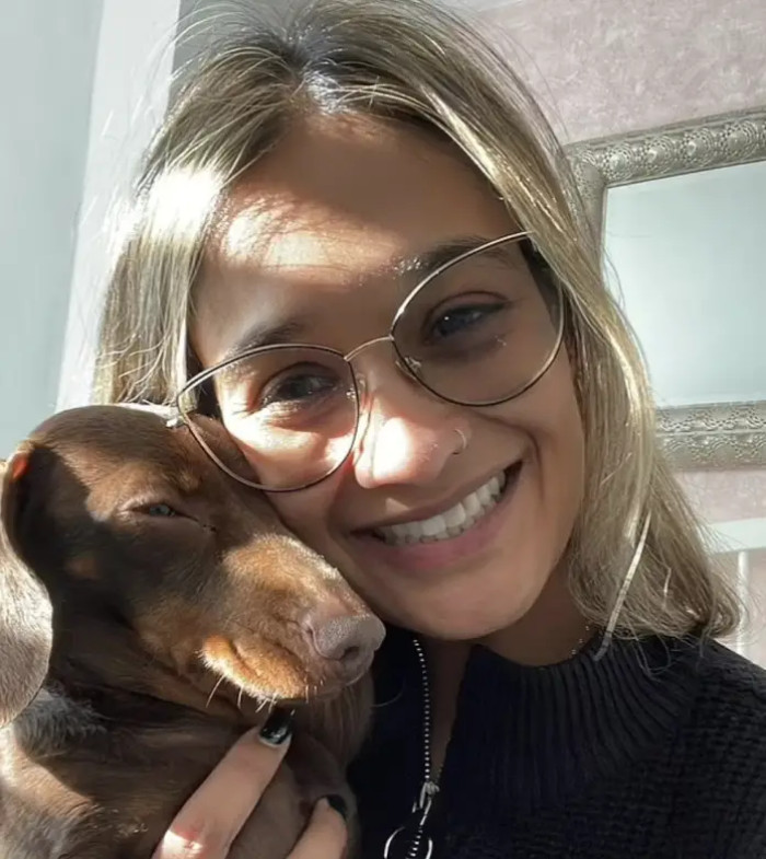 Alifiya reports having blisters from the 62 miles she walked in four days searching for her beloved dachshund