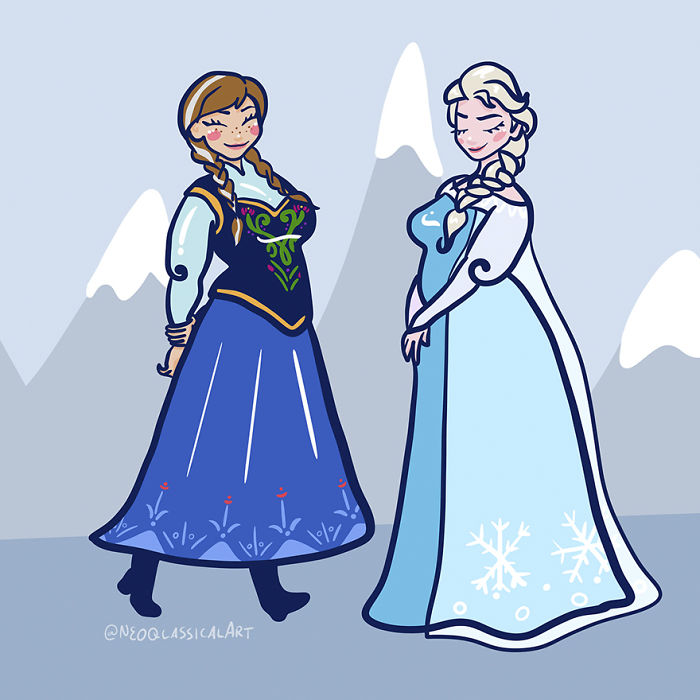 3. Anna And Elsa