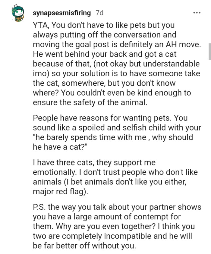 The OP couldn't be kind enough to ensure the safety of the animal