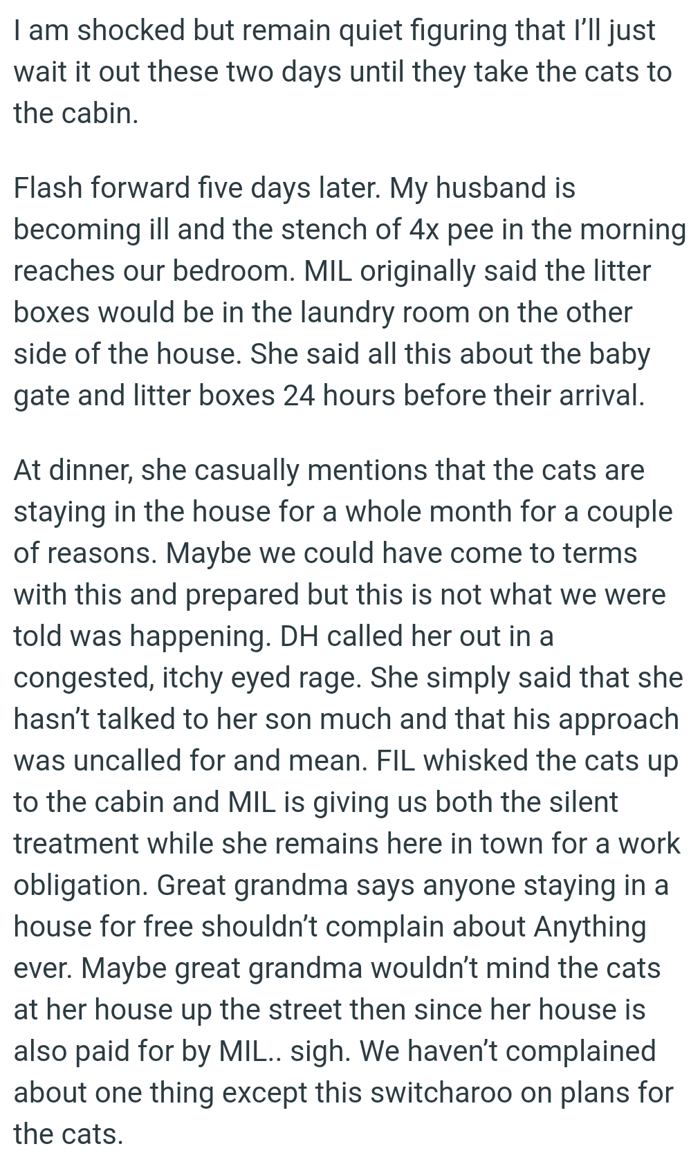 MIL originally said the litter boxes would be in the laundry room on the other side.