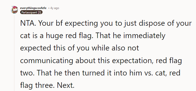 That he immediately expected this of you while also not communicating about this expectation,