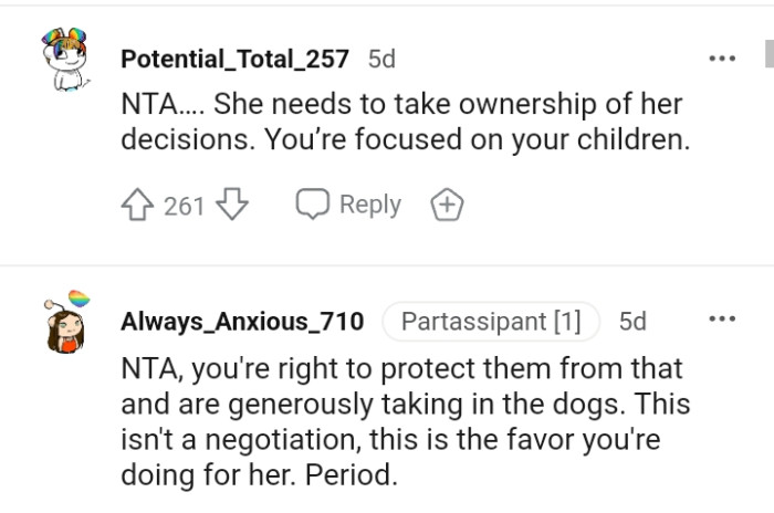 The OP Is Right in Protecting Them from That