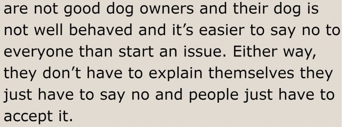 But the guests chose to be offended.