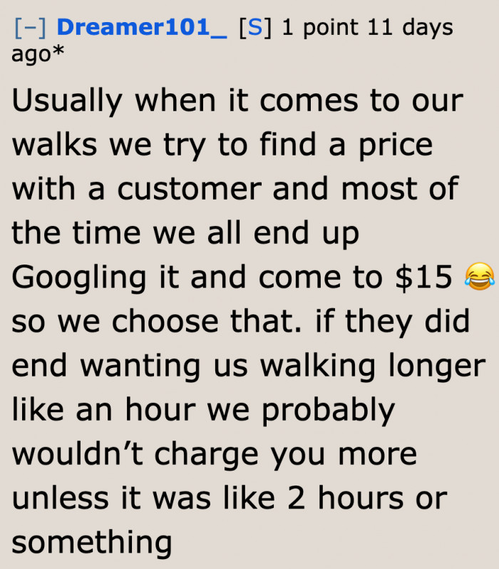 The OP is willing to stretch the 30-minute walk to an hour at the same price.