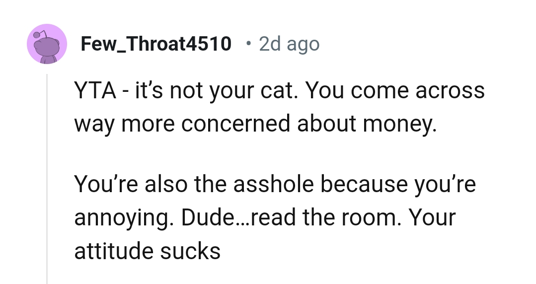 And the comments roll in...