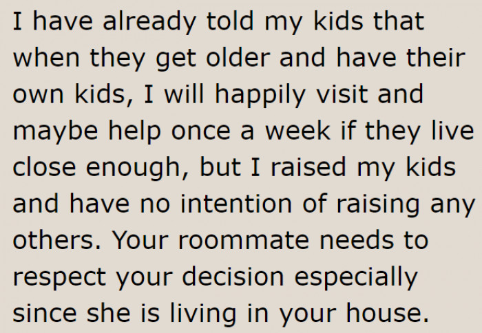 What a responsible adult does.