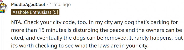 Check the city code, OP. There has to be something about the noise