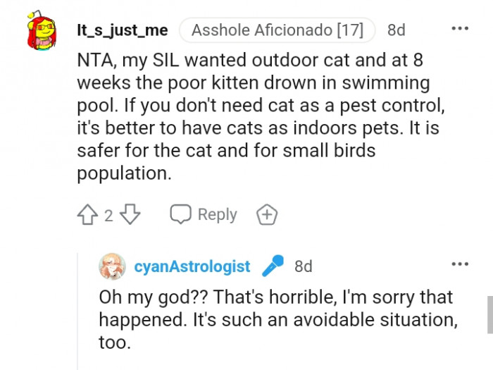 It is better to have cats as indoor pets