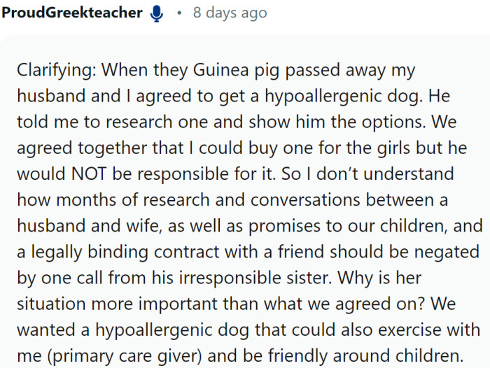 OP clarified some things