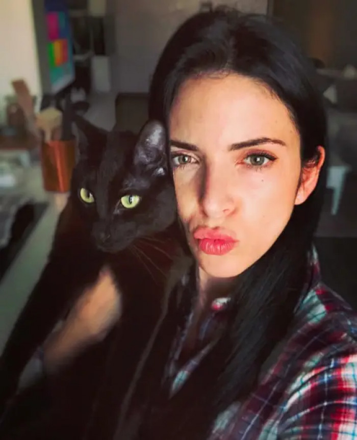 17. Both have adorable green eyes and black hair