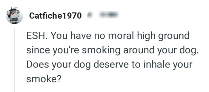 The OP has no moral high ground