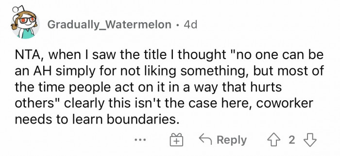 Anne needs to learn how to respect boundaries.