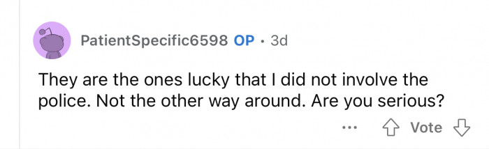 After the kidnapping, OP would have been in much more trouble.