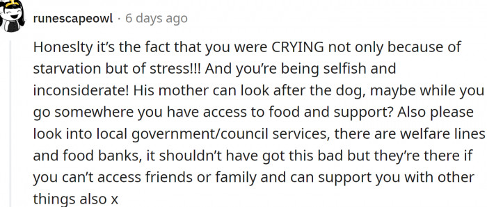 Starvation and stress combined