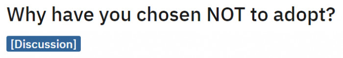 If you're curious about why some people don't want to adopt dogs, take a look at this Reddit post