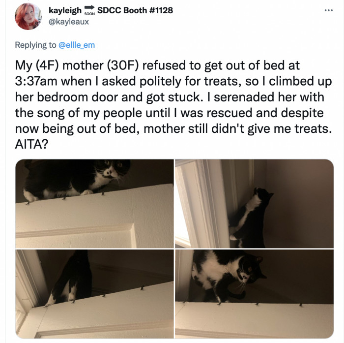 She questions if she doesn’t deserve treats after that wonderful number