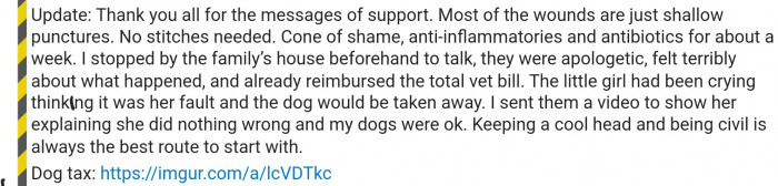 It's hard to control one's anger, particularly in such a situation. But this pet owner did their best not to get angry so that they wouldn't traumatize the little girl.