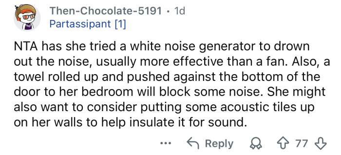 There are lots of things she can try.