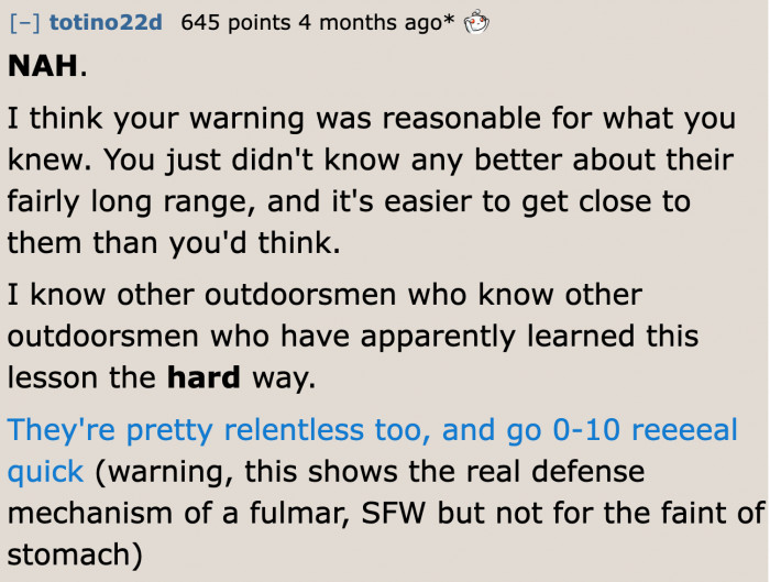 Others believe that no one is wrong in this situation.