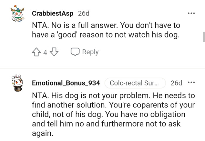 He needs to go find a new solution, as NO is actually a full answer.