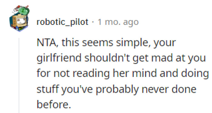 Not Reading Her Mind