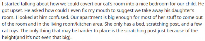 Our apartment is big enough...